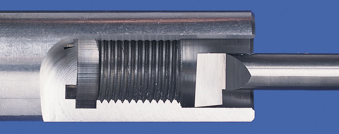 Standard Elliptical neck and 3/16 Shank 0.454 Reach 7 to 56 threads per inch THINBIT TT30BRC TiN Coated Solid Carbide Threading Tool 0.187 Minimum bore 